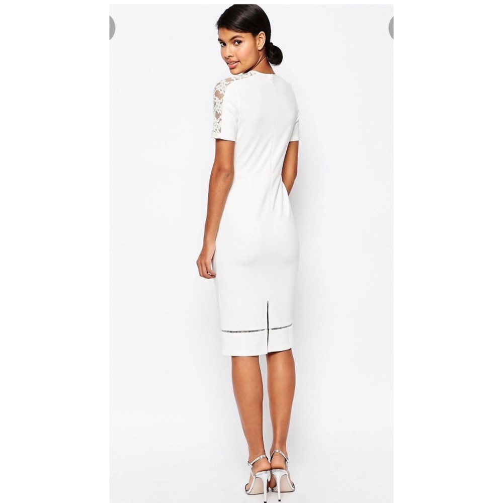 ASOS Pencil Dress with Lace and Ladder Insert. - Picture 2 of 7